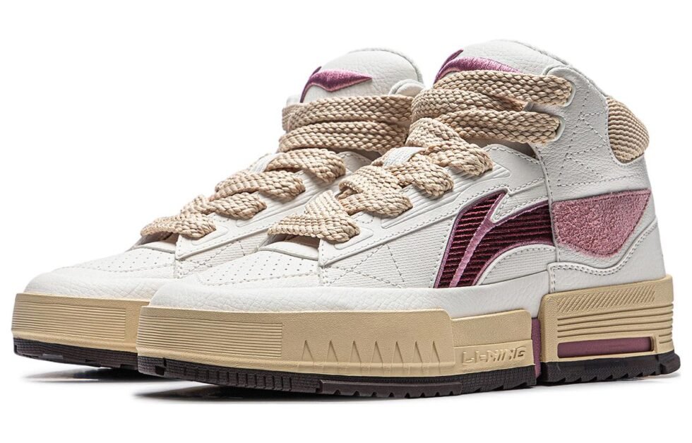 (WMNS) Li-Ning Mileage High 'White Rose Pink' AGCT284-3 - Image 2
