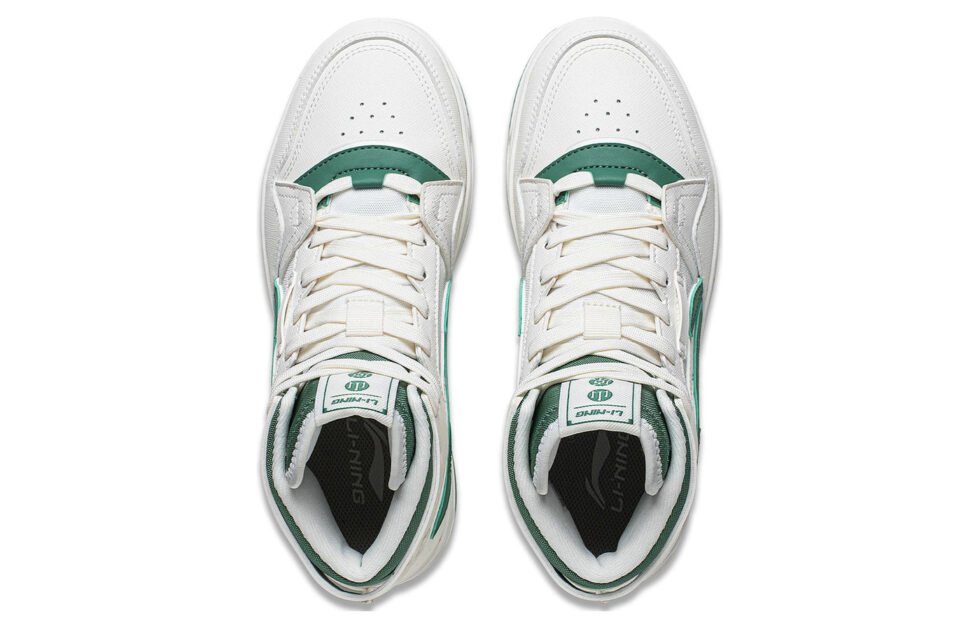 (WMNS) Li-Ning San Yuan 2.0 High 'White Green' AGCT346-3 - Image 4