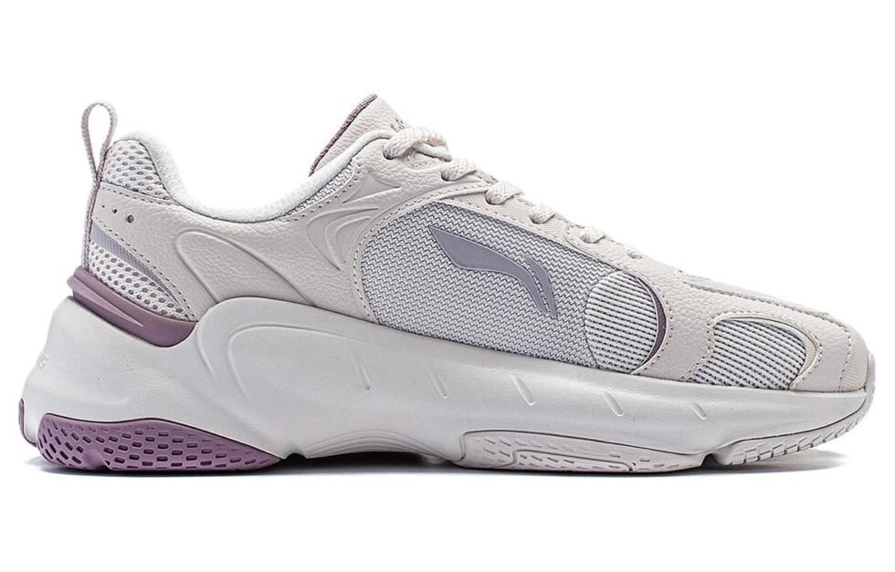 (WMNS) Li-Ning Coconut 'White Grey Purple' AGCT392-3 - Image 2