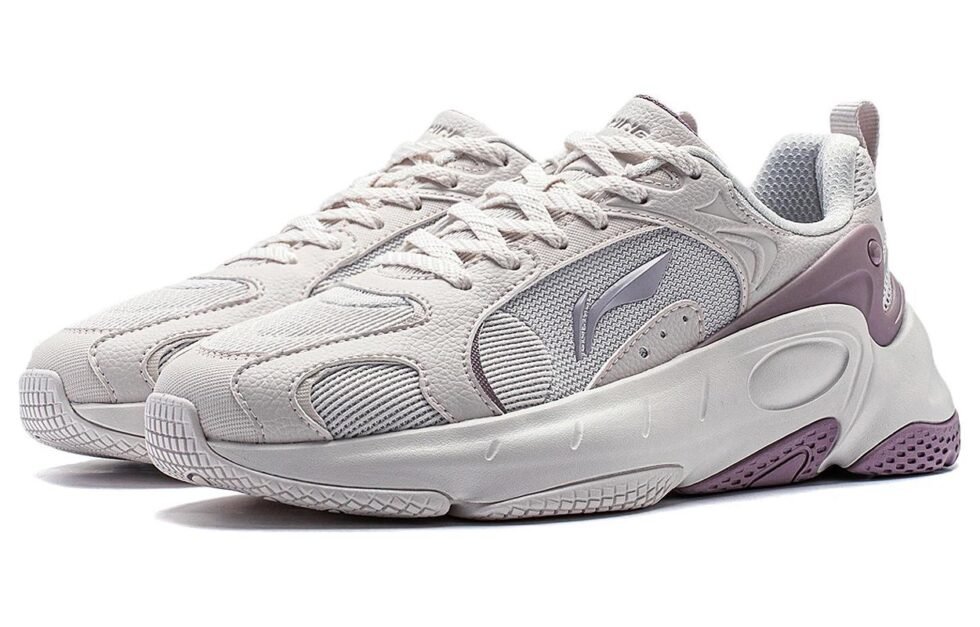 (WMNS) Li-Ning Coconut 'White Grey Purple' AGCT392-3 - Image 3
