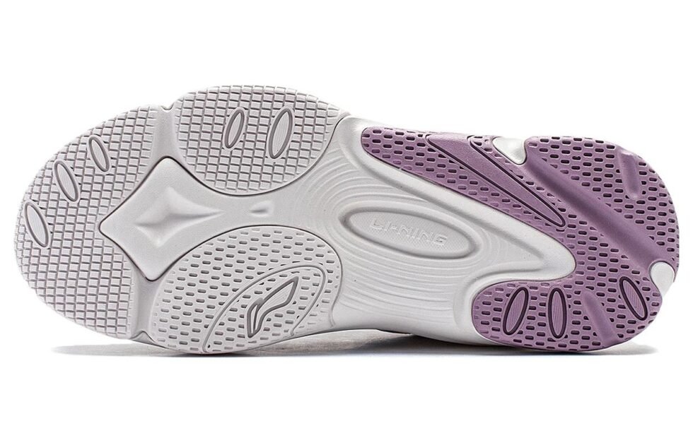 (WMNS) Li-Ning Coconut 'White Grey Purple' AGCT392-3 - Image 6