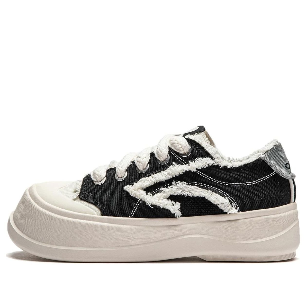 (WMNS) Li-Ning Sugar Platform 'Black Creamy White' AGCU046-1