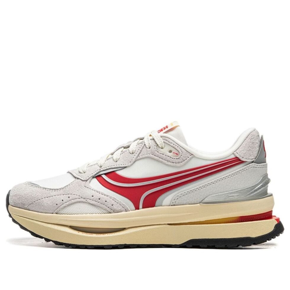 (WMNS) Li-Ning Glory Renew 'Grey Red Beige' AGCU078-11