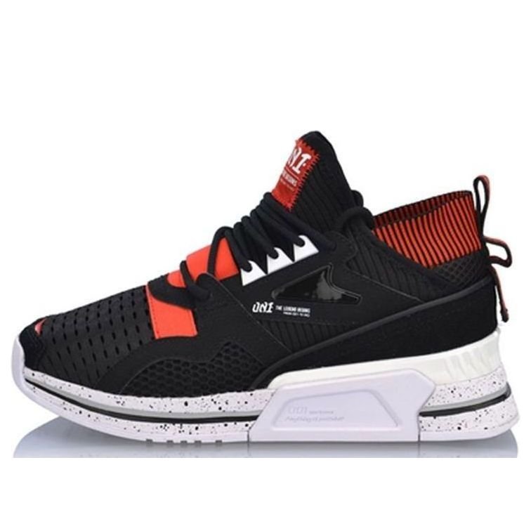 (WMNS) Li-Ning 001 T1000 No Boundry Mid 'Black Red' AGLP012-1
