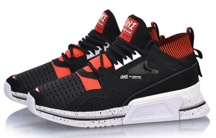 (WMNS) Li-Ning 001 T1000 No Boundry Mid 'Black Red' AGLP012-1 - Image 3