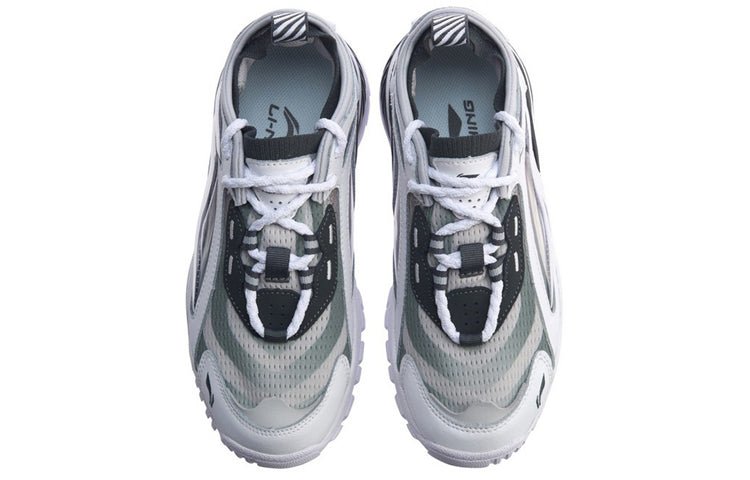 (WMNS) Li-Ning Aurora Windwalker x Gilt Bad Five 'White Grey' AGLP108-3 - Image 5