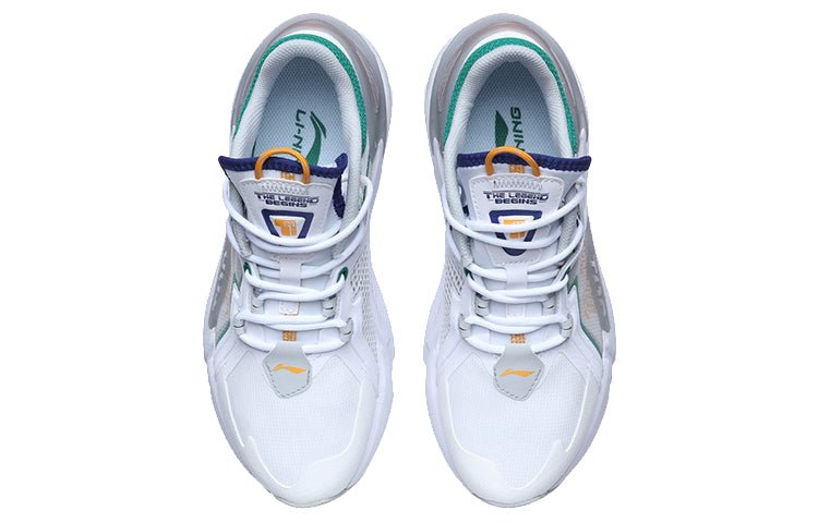 (WMNS) Li-Ning 001 Ti 'White Grey Green' AGLR008-3 - Image 4