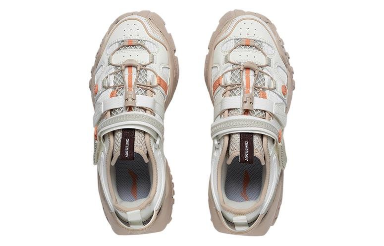 (WMNS) Li-Ning CF Linchuan V2 'White Grey Brown' AGLS226-2 - Image 3