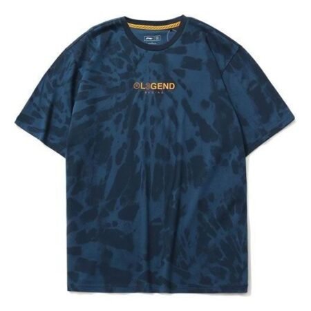Li-Ning Way Of Wade Tie Dye Logo T-shirt 'Dark Blue' AHSR013-3