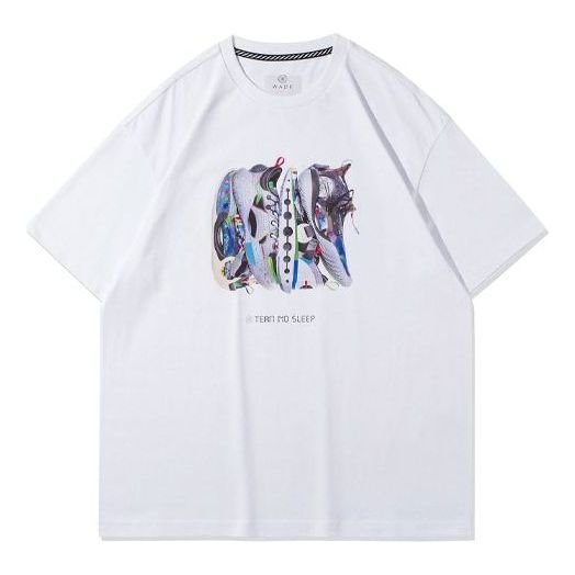 Li-Ning Way Of Wade Team No Sleep Graphic T-shirt 'White' AHSRA85-1