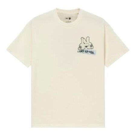 Li-Ning x OG_SLICK Crossover SS22 Graffiti Cartoon Printing Tee 'Creamy White' AHSS057-1