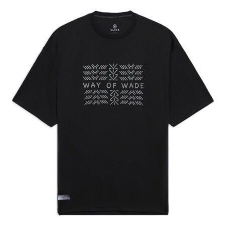 Li-Ning Way Of Wade Graphic Loose Fit T-shirt 'Black Grey' AHSS431-1