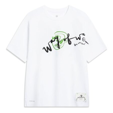 Li-Ning Salventius x Way Of Wade Graphic T-shirt 'White' AHST335-2