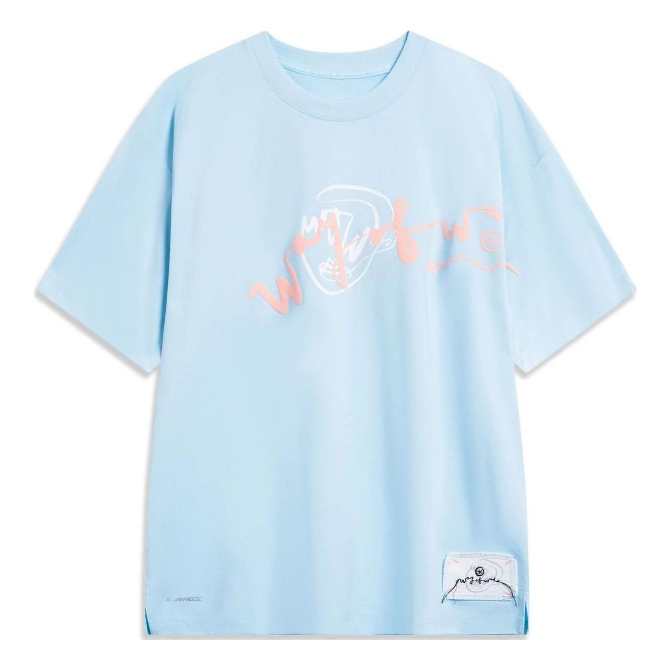 Li-Ning x Salventius Way Of Wade Graphic T-shirt 'Light Blue' AHST335-3