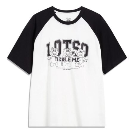 Li-Ning x Disney Toy Story Lotso Graphic T-shirt 'White Black' AHST753-2