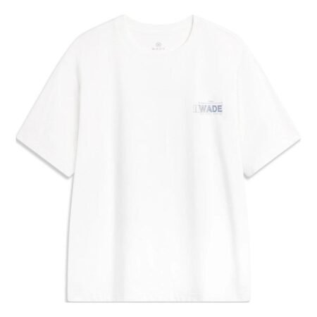 Li-Ning Way Of Wade Graphic T-shirt 'White Blue' AHSU363-4