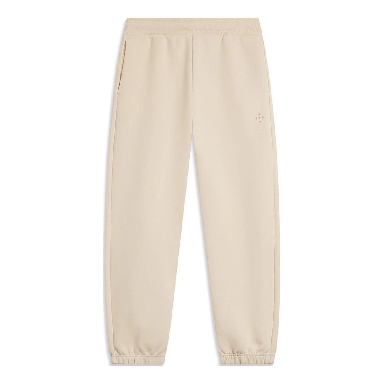 (WMNS) Li-Ning Chinese Culture Graphic Joggers Sweatpants 'Light Khaki' AKLT906-1