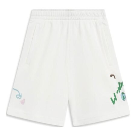 (WMNS) Li-Ning Graphic Shorts 'White' AKST664-1