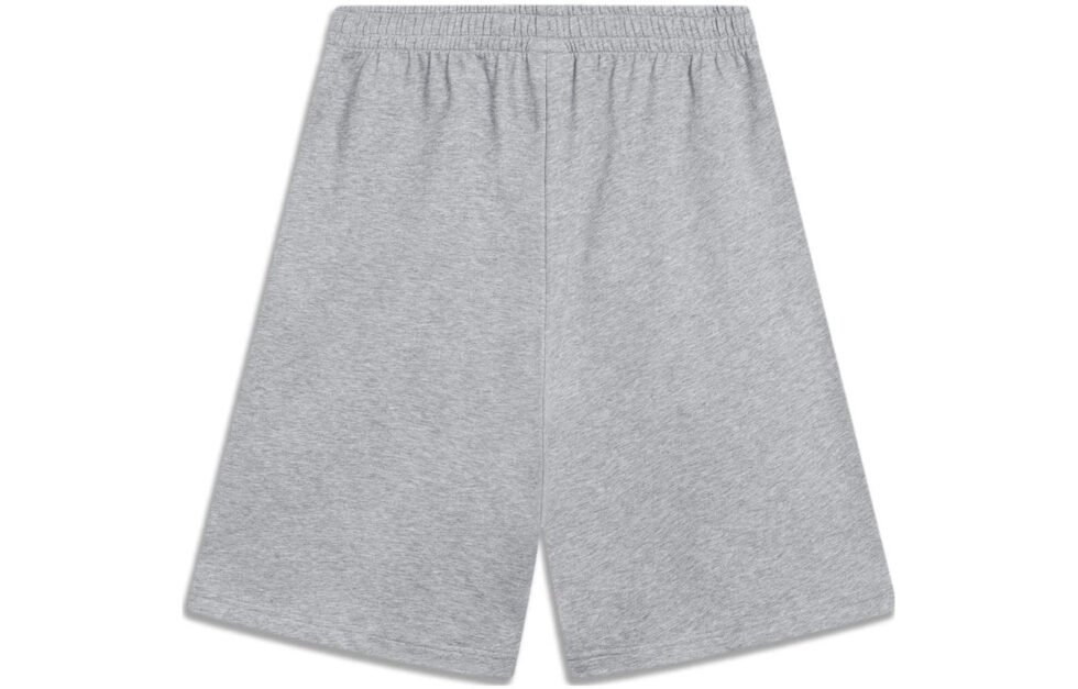Li-Ning Double Embroidered Logo Shorts 'Grey' AKST745-2 - Image 2