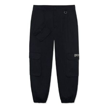 Li-Ning BadFive Changan Boy Loose Fit Cargo Pants 'Black' AKXR619-1