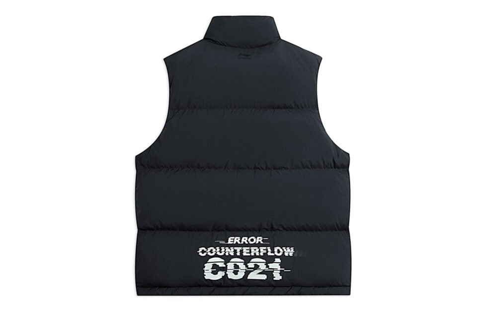 Li-Ning CF Logo Down Vest 'Black' AMRS095-1 - Image 2