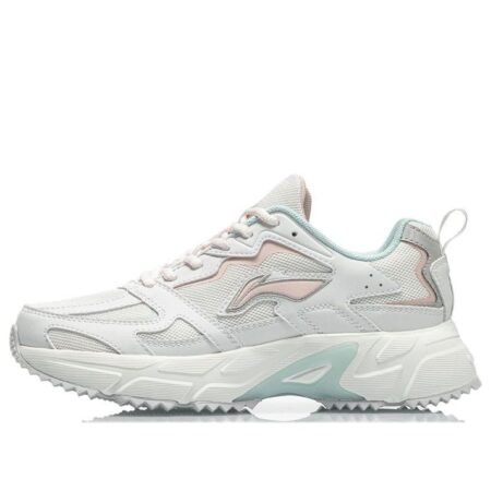 (WMNS) Li-Ning Retro Running Shoes 'White Pink' ARLQ004-5