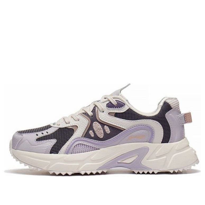 (WMNS) Li-Ning Casual Lightweight Low-Top Sneakers 'Beige Purple' ARLS022-3