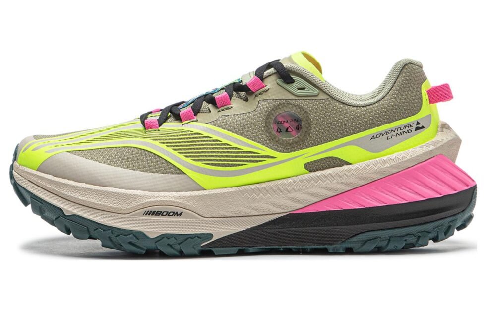 (WMNS) Li-Ning Dilu 'Grey Yellow Pink' ARNT004-6 - Image 2