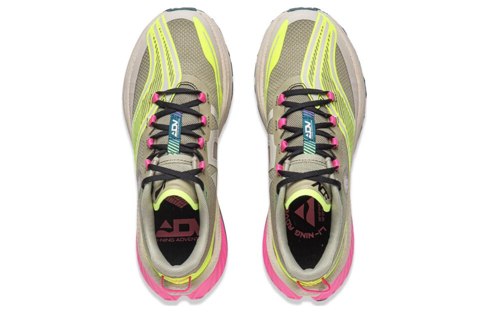 (WMNS) Li-Ning Dilu 'Grey Yellow Pink' ARNT004-6 - Image 5