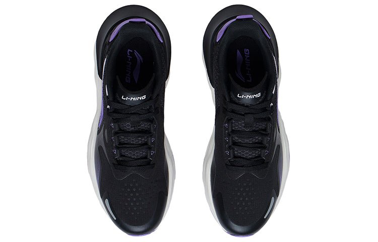 (WMNS) Li-Ning Daily Running Clouds Running Shoes 'Black Purple' ARSS014-1 - Image 4