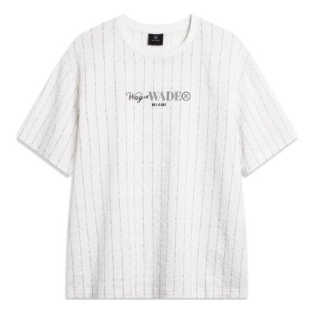 Li-Ning Way Of Wade Striped Graphic T-shirt 'White' ATSU347-5