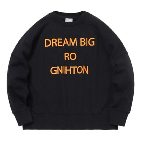 Li-Ning Sports Fashion Series Alphabet Embroidered Fleece Lined Stay Warm Pullover Round Neck 'Black' AWDQ698-1