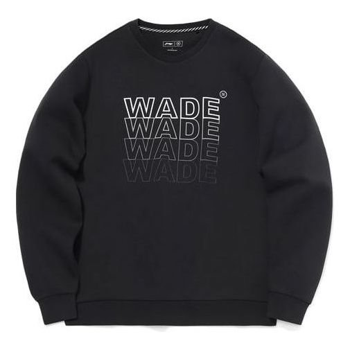 Li-Ning Wade Logo Sweatshirt 'Black' AWDQ703-1