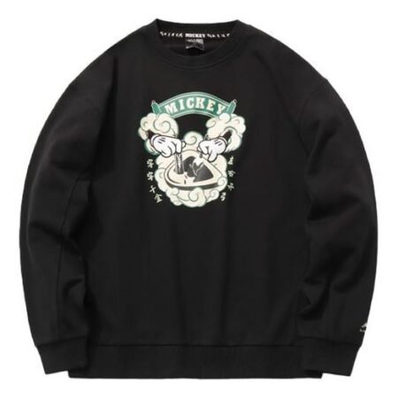 Li-Ning x Disney Crossover Printing Pullover 'Black White' AWDR137-2
