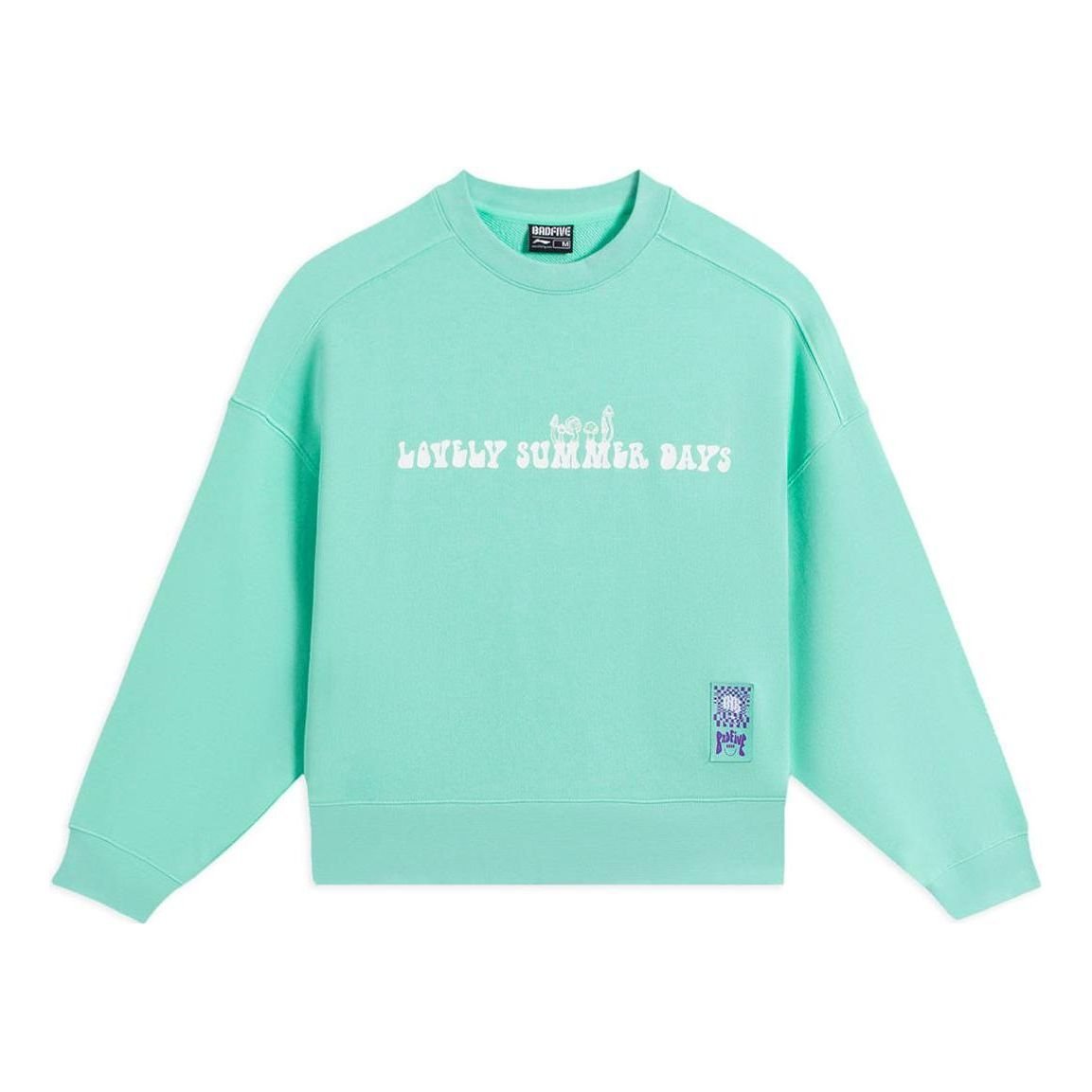 (WMNS) Li-Ning Badfive Casual Pullover 'Aqua' AWDS662-2