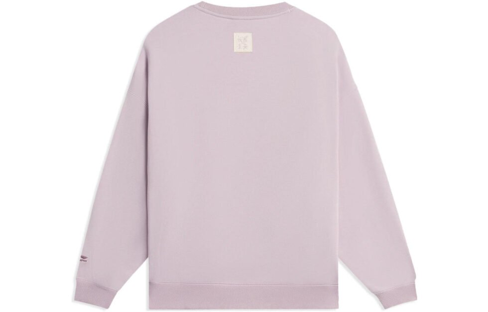 (WMNS) Li-Ning Graphic Sweatshirt 'Mauve' AWDSB66-3 - Image 2