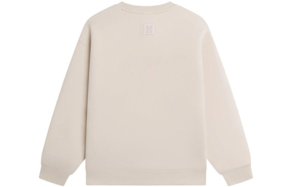 (WMNS) Li-Ning Embroidered Logo Sweatshirt 'White' AWDSB68-5 - Image 2