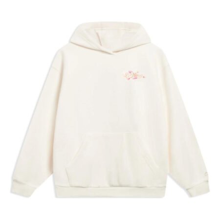 (WMNS) Li-Ning Anything Is Possible Floral Graphic Hoodie 'Beige' AWDT016-1