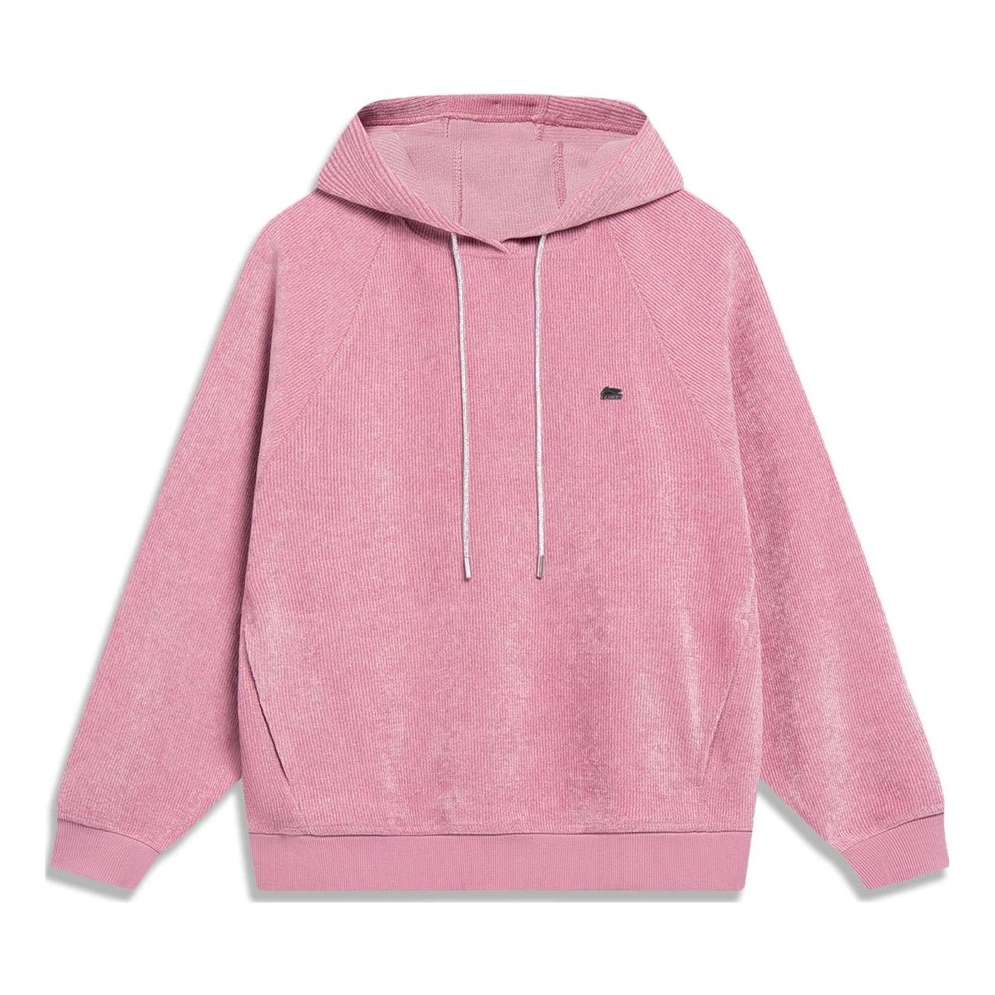 (WMNS) Li-Ning Basic Logo Hoodie 'Pink' AWDT030-2