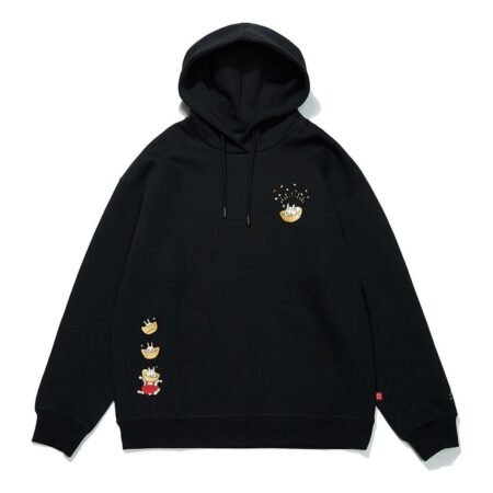(WMNS) Li-Ning Rijindoujin Cartoon Graphic Hoodie 'Black' AWDT056-2