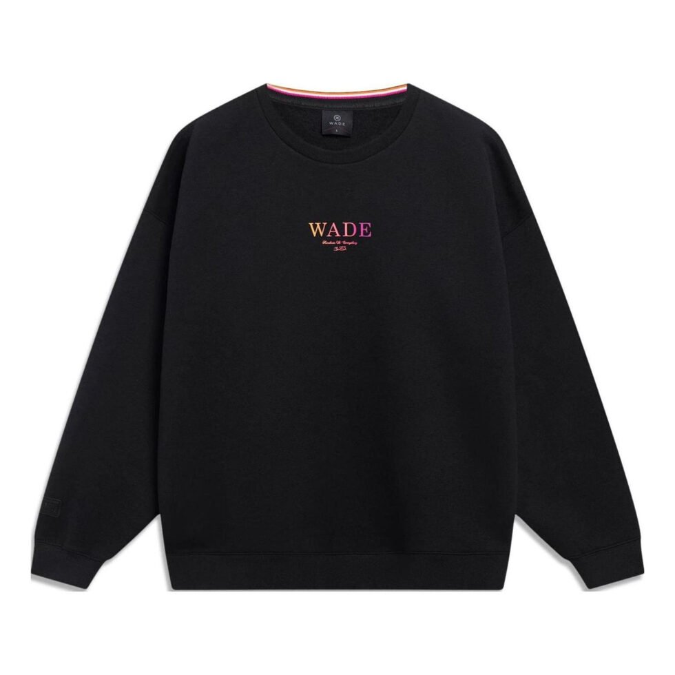 Li-Ning Way Of Wade Logo Sweatshirt 'Black' AWDT143-7