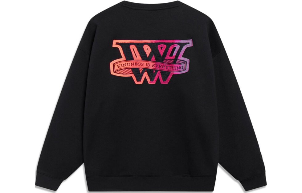 Li-Ning Way Of Wade Logo Sweatshirt 'Black' AWDT143-7 - Image 2