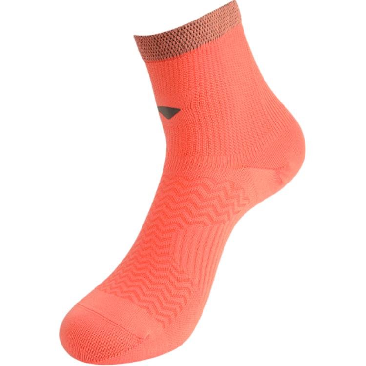 Li-Ning Running Mid Cut Socks 'Neon Orange' AWSS253-7 - Image 2