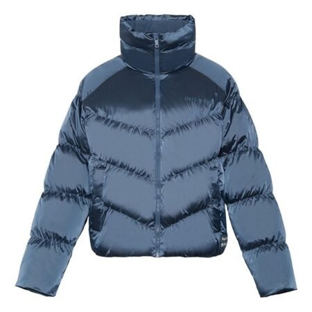 (WMNS) Li-Ning BadFive Short Puffer Jacket 'Dark Blue' AYMR090-3