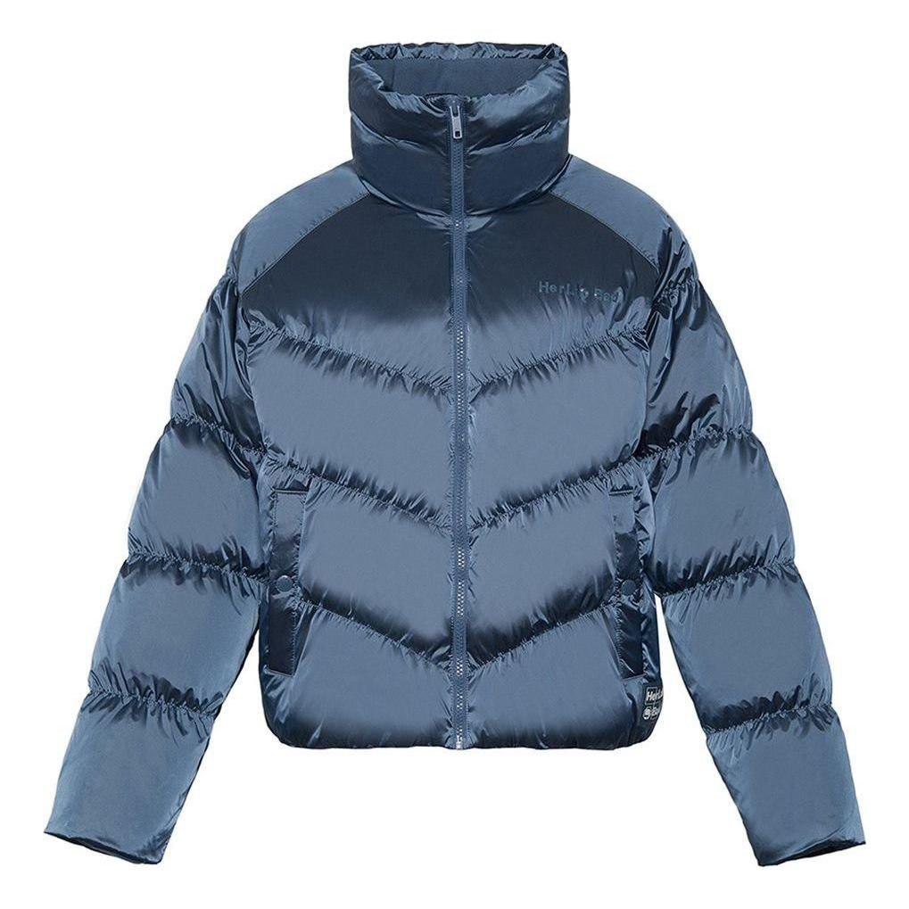 (WMNS) Li-Ning BadFive Short Puffer Jacket 'Dark Blue' AYMR090-3