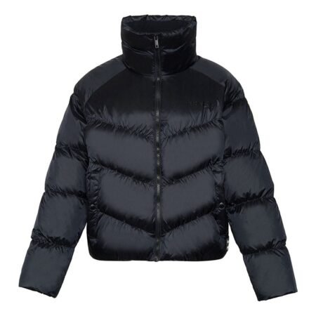 (WMNS) Li-Ning BadFive Short Puffer Jacket 'Black' AYMR090-4
