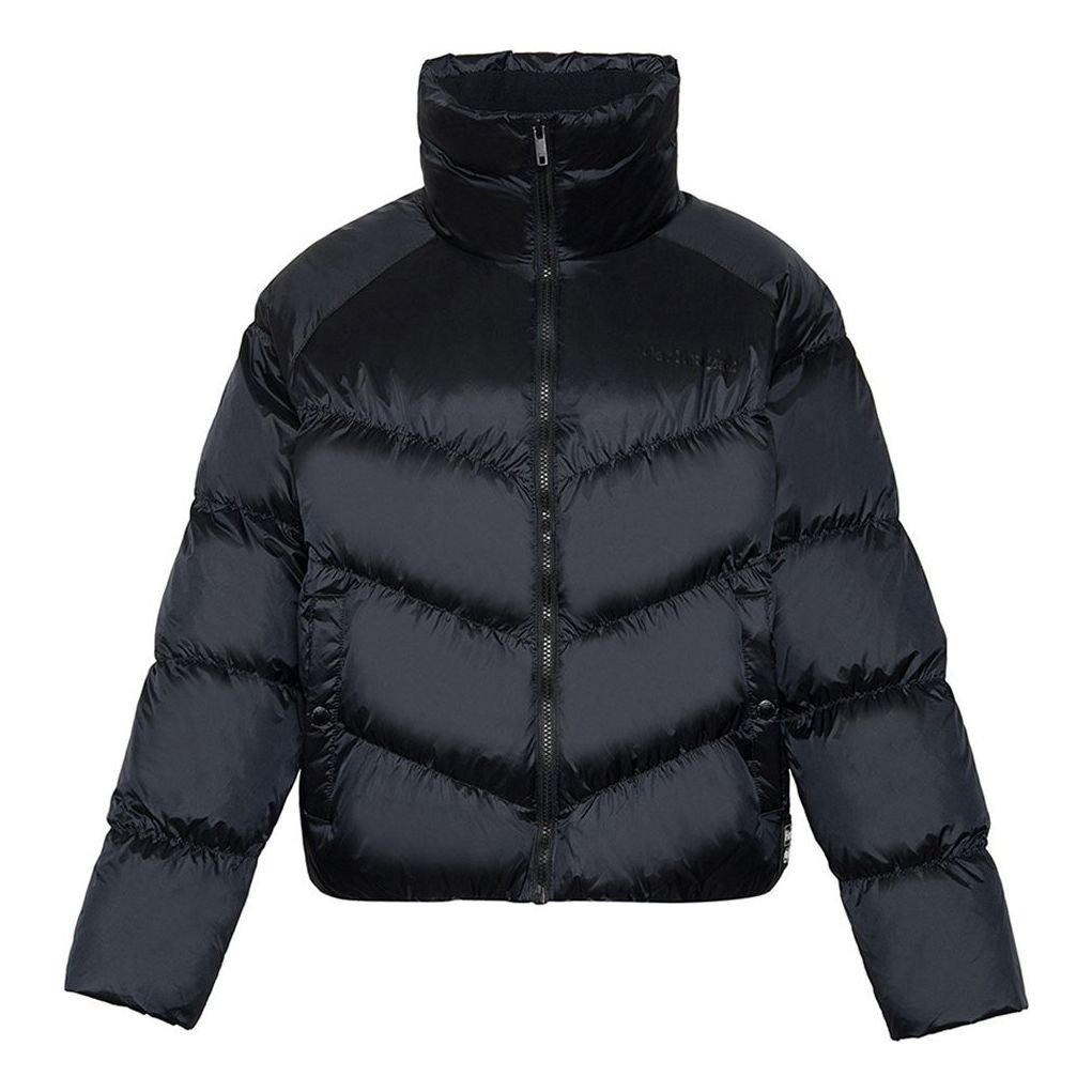 (WMNS) Li-Ning BadFive Short Puffer Jacket 'Black' AYMR090-4
