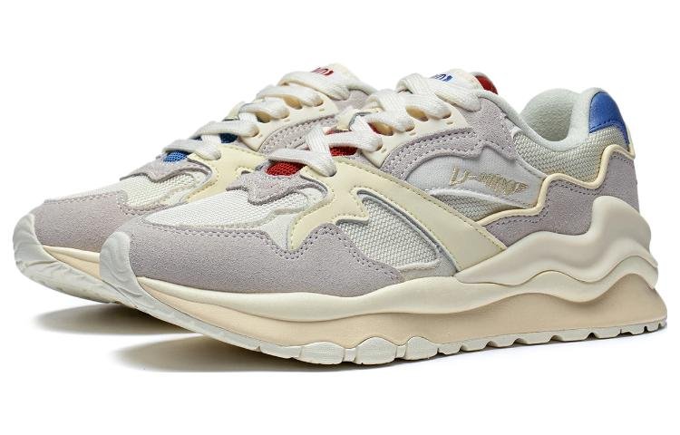 (WMNS) Li-Ning 001 Shanhai 'Cream White Grey' AZGT008-2 - Image 3