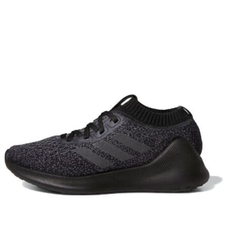(GS) adidas Purebounce J Knitted Low Tops Casual Black B76071