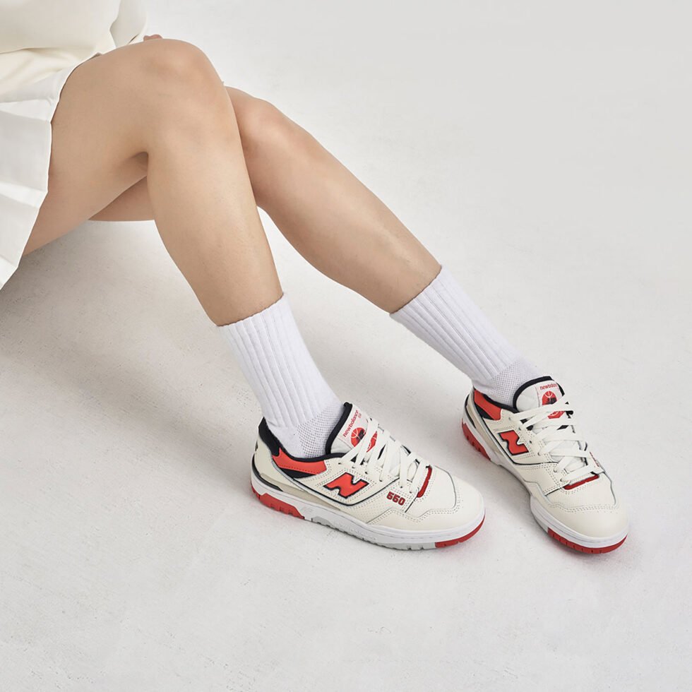 New Balance 550 'Off White Chile Red' BB550VTB - Image 8